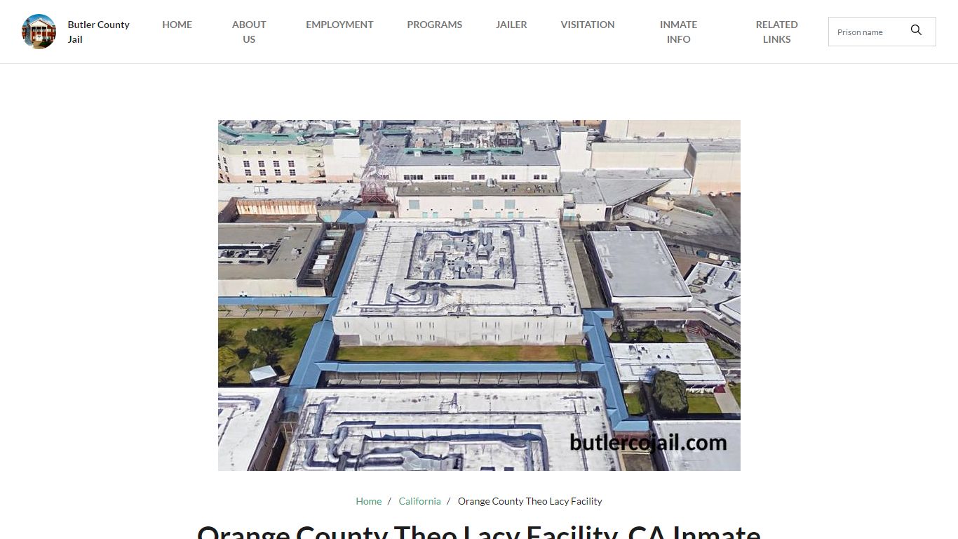 Orange County Theo Lacy Facility, CA Inmate Search ...